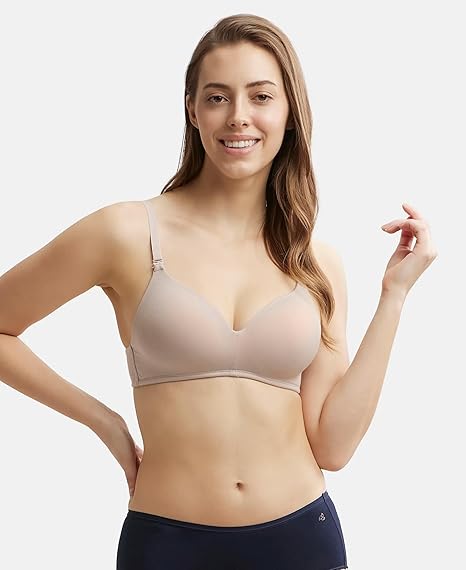 Jockey JW11 Women’s Wirefree Padded Tencel Bra – Full Coverage Multiway with Adjustable Straps